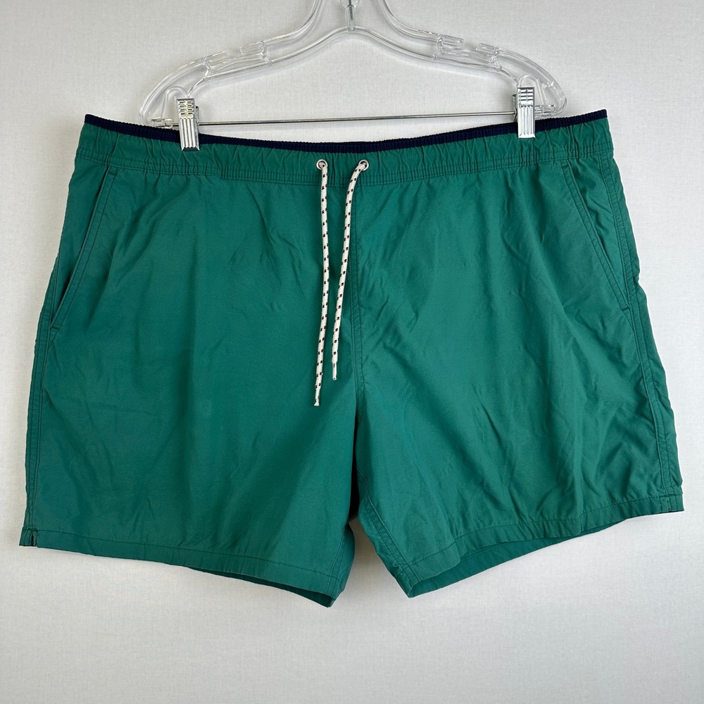 J.Crew Factory Swim Trunks‎ Green Navy Men's XL